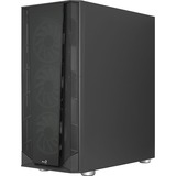 Aerocool PRISMBKV3 Caja PC ATX Negra 4 Ventiladores ARGB Frontal Lateral Cristal Templado, Cajas de torre negro, Midi Tower, PC, Negro, ATX, micro ATX, Mini-ITX, ABS, SPCC, Atrás, Frente