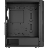 Aerocool PRISMBKV3 Caja PC ATX Negra 4 Ventiladores ARGB Frontal Lateral Cristal Templado, Cajas de torre negro, Midi Tower, PC, Negro, ATX, micro ATX, Mini-ITX, ABS, SPCC, Atrás, Frente