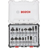 Bosch 2 607 017 472 fresadora Carburo, Madera, 8 mm, Negro, Acero inoxidable, Blanco, DIN EN-847