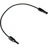  Cable de extensión solar 6mm², enchufe - toma 1 metro, 0%, Cable alargador negro
