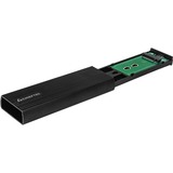 Chieftec CEB-M2C-TL caja para disco duro externo Carcasa de disco duro/SSD Negro M.2, Caja de unidades negro, Carcasa de disco duro/SSD, M.2, 10 Gbit/s, Conexión USB, Negro