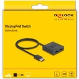 DeLOCK 18906, Display Port Switch  negro