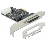 DeLOCK 89909 tarjeta y adaptador de interfaz Interno De serie, Tarjeta de interfaz PCIe, De serie, Perfil bajo, RS-232, Negro, 230,4 Kbit/s