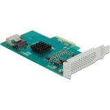 DeLOCK Tarjeta PCI Express con 4 x SATA 6 Gb/s RAID y HyperDuo, Tarjeta de interfaz 