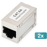 Digitus Acoplador modular CAT 6A, apantallado, 2 piezas, Módulo Keystone 