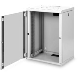 Digitus Carcasa de pared de la serie Unique - 600 x 450 mm (an. x pr.), Armario IT gris claro, Bastidor de pared, 16U, 100 kg, 30 kg, Gris