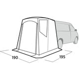 Easy Camp Tienda trasera Krossbu, Tienda de campaña gris