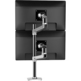 Ergotron LX Series LX Dual Stacking Arm Tall Pole 101,6 cm (40") Aluminio Escritorio, Soporte de monitor aluminio, Abrazadera, 20 kg, 101,6 cm (40"), 100 x 100 mm, Ajustes de altura, Aluminio