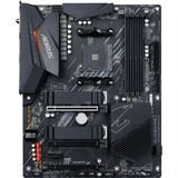 GIGABYTE B550 AORUS ELITE AX V2 Placa base - Procesadores AMD Ryzen 5000, VRM de 12+2 fases, hasta 4733 MHz DDR4, 1xPCIe 4.0 + 1xPCIe 3.0 M.2, Wi-Fi 6E, LAN 2.5GbE, USB 3.2 Gen 2 gris oscuro, VRM de 12+2 fases, hasta 4733 MHz DDR4, 1xPCIe 4.0 + 1xPCIe 3.0 M.2, Wi-Fi 6E, LAN 2.5GbE, USB 3.2 Gen 2, AMD, Zócalo AM4, AMD Ryzen 3000 Series, AMD Ryzen 4000 Series, AMD Ryzen 5000 Series, Zócalo AM4, DDR4-SDRAM, 128 GB