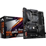 GIGABYTE B550 AORUS ELITE AX V2 placa base AMD B550 Zócalo AM4 ATX gris oscuro, AMD, Zócalo AM4, 3rd Generation AMD Ryzen™ 3, 3rd Generation AMD Ryzen 5, 3rd Generation AMD Ryzen™ 7, 3rd..., DDR4-SDRAM, 128 GB, DIMM