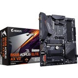 GIGABYTE B550 AORUS ELITE AX V2 placa base AMD B550 Zócalo AM4 ATX gris oscuro, AMD, Zócalo AM4, 3rd Generation AMD Ryzen™ 3, 3rd Generation AMD Ryzen 5, 3rd Generation AMD Ryzen™ 7, 3rd..., DDR4-SDRAM, 128 GB, DIMM