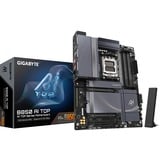 GIGABYTE B850 AI TOP Placa Base - Procesadores AMD Ryzen Serie 9000, 16+2+2 fases VRM digitales, hasta 8600MHz DDR5 (OC), 2xPCIe 5.0 + 1xPCIe 4.0 M.2, LAN 10GbE, WIFI 7, USB 3.2 Gen 2x2 negro/Gris, 16+2+2 fases VRM digitales, hasta 8600MHz DDR5 (OC), 2xPCIe 5.0 + 1xPCIe 4.0 M.2, LAN 10GbE, WIFI 7, USB 3.2 Gen 2x2, AMD, Zócalo AM5, AMD Ryzen 7000 Series, AMD Ryzen 8000 Series, AMD Ryzen 9000 Series, Zócalo AM5, DDR5-SDRAM, 256 GB