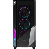 GIGABYTE GB-AC500G ST carcasa de ordenador Midi Tower Negro, Cajas de torre negro, Midi Tower, PC, Negro, ATX, EATX, micro ATX, Mini-ITX, Vidrio, Plástico, Acero, Juego