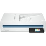 HP Scanjet Pro N4600 fnw1 Escáner plano y alimentador automático de documentos (ADF, Automatic Document Feeder) 1200 x 1200 DPI A5 Blanco blanco, 216 x 356 mm, 1200 x 1200 DPI, 40 ppm, 40 ppm, 80 ipm, 80 ipm
