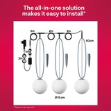 INNR Pack de 3 luces globulares inteligentes para exteriores de color, Luz de LED 