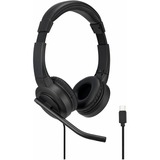 Kensington Auriculares supraaurales USB-C H1000, Auriculares con micrófono negro, Alámbrico, Llamadas/Música, 20 - 20000 Hz, 190 g, Auriculares, Negro