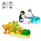 LEGO DUPLO Familias de la Fauna Salvaje: Pingüinos y Leones, Juegos de construcción Juego de construcción, 2 año(s), Plástico, 10 pieza(s), 179 g