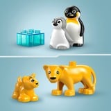 LEGO DUPLO Familias de la Fauna Salvaje: Pingüinos y Leones, Juegos de construcción Juego de construcción, 2 año(s), Plástico, 10 pieza(s), 179 g