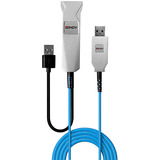 Lindy Cable USB 3.0 de fibra óptica, Cable alargador 