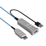 Lindy Cable USB 3.0 de fibra óptica, Cable alargador 