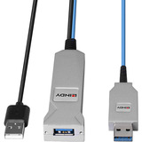 Lindy Cable USB 3.0 de fibra óptica, Cable alargador 