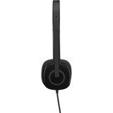 Logitech 981-000589 auricular y casco Auriculares Alámbrico Diadema Oficina/Centro de llamadas Negro, Auriculares con micrófono negro, Alámbrico, Oficina/Centro de llamadas, 20 - 20000 Hz, 80 g, Auriculares, Negro