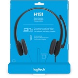 Logitech 981-000589 auricular y casco Auriculares Alámbrico Diadema Oficina/Centro de llamadas Negro, Auriculares con micrófono negro, Alámbrico, Oficina/Centro de llamadas, 20 - 20000 Hz, 80 g, Auriculares, Negro