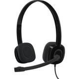 Logitech H150 Auriculares Alámbrico Diadema Oficina/Centro de llamadas Negro, Auriculares con micrófono negro, Alámbrico, Oficina/Centro de llamadas, 20 - 20000 Hz, 80 g, Auriculares, Negro