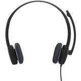 Logitech H150 Auriculares Alámbrico Diadema Oficina/Centro de llamadas Negro, Auriculares con micrófono negro, Alámbrico, Oficina/Centro de llamadas, 20 - 20000 Hz, 80 g, Auriculares, Negro