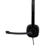 Logitech H150 Auriculares Alámbrico Diadema Oficina/Centro de llamadas Negro, Auriculares con micrófono negro, Alámbrico, Oficina/Centro de llamadas, 20 - 20000 Hz, 80 g, Auriculares, Negro