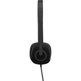 Logitech H151 Auriculares Alámbrico Diadema Oficina/Centro de llamadas Negro, Auriculares con micrófono negro, Alámbrico, Oficina/Centro de llamadas, 20 - 20000 Hz, 80 g, Auriculares, Negro