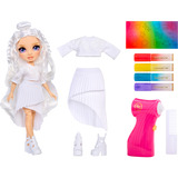 MGA Entertainment Rainbow High Air Brush & Create - Purple Eyes, Muñecos 