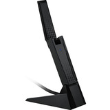 MSI AXE5400 tarjeta y adaptador de interfaz USB 2.0, Adaptador Wi-Fi USB tipo A, USB 2.0, Masculino, Negro, Windows 10, Windows 11, 102 mm