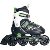 Muuwmi Patines en línea infantiles ajustables Talla 37-40 verde/Negro