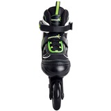 Muuwmi Patines en línea infantiles ajustables Talla 37-40 verde/Negro