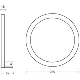 Philips Hue White & Color Ambiance Sana lámpara de pared, Luz de LED blanco