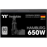Thermaltake HAMBURG 650W ATX3.1, Fuente de alimentación de PC negro