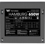 Thermaltake HAMBURG 650W ATX3.1, Fuente de alimentación de PC negro