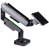 Thermaltake Soporte para monitor de juego RGB individual, Soporte de monitor negro