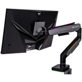 Thermaltake Soporte para monitor de juego RGB individual, Soporte de monitor negro