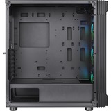 Thermaltake Versa T27 TG ARGB Midi Tower Negro, Cajas de torre negro, Midi Tower, PC, Negro, ATX, EATX, micro ATX, Mini-ITX, SPCC, Juego
