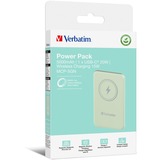 Verbatim Charge 'n' Go Polímero de litio 5000 mAh Cargador inalámbrico Verde, Banco de potencia verde claro, 5000 mAh, Polímero de litio, Quick Charge 3.0, Cargador inalámbrico, Verde