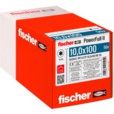 fischer Tornillo para madera PowerFull II 10,0x100 cabeza avellanada TX VG 