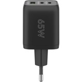 goobay Cargador rápido USB-C Nano, PD, GaN, 65 vatios negro