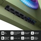 Arozzi Nova 49TUW165, Monitor de gaming verde