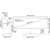 Arozzi Nova 49TUW165, Monitor de gaming verde