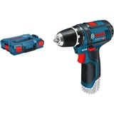 Bosch GSR 10,8-2-LI Professional Sin llave Negro, Azul, Rojo, Taladro/destornillador azul/Negro, 8-2-LI Professional, Taladro de pistola, Sin llave, Negro, Azul, Rojo, 1 cm, 1,9 cm, 1 cm