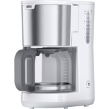 Braun KF 1500 Totalmente automática Máquina espresso, Cafetera de filtro blanco/Acero fino, Máquina espresso, De café molido, 1000 W, Blanco