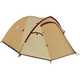 Coleman Darwin 3 Plus Summer, Tienda de campaña beige/Rojo oscuro