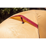 Coleman Darwin 3 Plus Summer, Tienda de campaña beige/Rojo oscuro